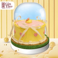 [Gin Thye]  Sweetheart Yellow Ribbon Cake 5 Inch | Fresh Baked