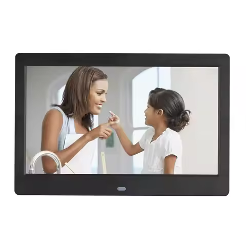 2K Digital Photo Frame 15.4 Inches 1920 * 1200 Music And Video Images USB/SD Black/White Horizontal/