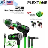 PLEXTONE G25 Mark III Noise Reduction Magnetic In Ear Earphone With Mic Earphone Gaming Headset Head