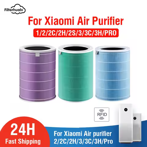 Air Filter For Xiaomi Mi Air Purifier 1 2 2S 2C 2H 3 3S 3C 3H Mijia Air Filters Carbon HEPA Replacem