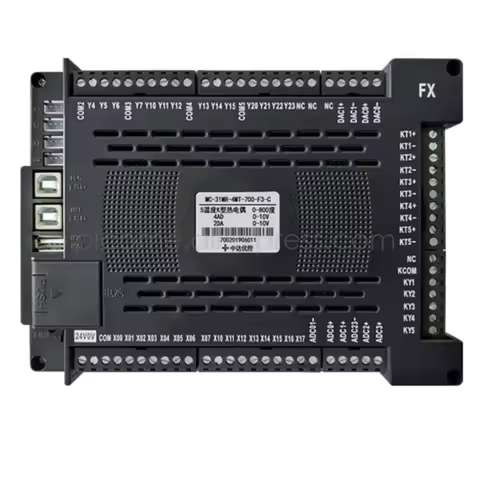 All-in-one 7 inch HMI PLC integrated 800*480 Touch Screen for Mitsubishi FX or Delta, I/O NTC K Ther