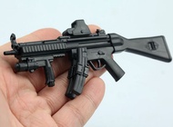 1/6 Scale MP40 UZI MP5 MP7 MP5SD5 HK53 MK18 Submachine Gun P Wood Frame Foldable Decorative Rack for