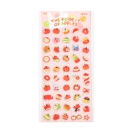 Apple Element Candy Sticker Hand Account DIY Gooka Decoration Apple Pie Cute Nose Gage 3D Stickers