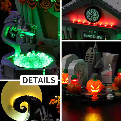 Led Light Kit for LEGO Tim Burton's The Nightmare Before Christmas 21351