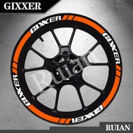 Gixxer Wheel Hub Vinyl sticker for Suzuki Gixxer 250 Gixxer SF 250 Gixxer SP Gixxer SF SP motorcycle