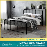 Bed Frame Queen / Single Size Metal Tube Bed Design Durable Flexidesignx DUMEE