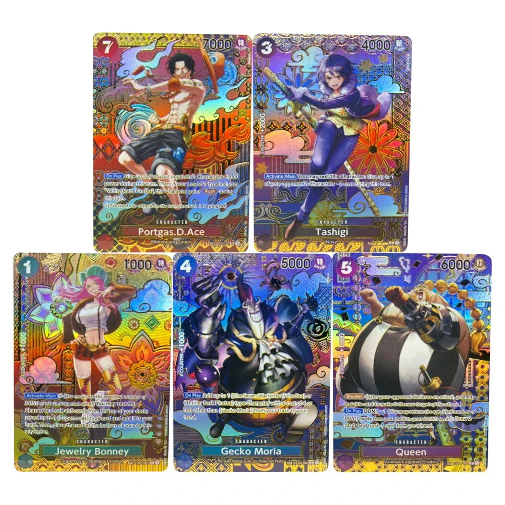 Bandai | ONE PIECE Collection Cards  DIY 0P01-016 Portgas.D.Ace Tashigi Gecko Moria EN  High Quality