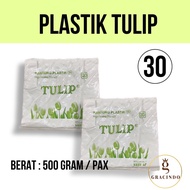 TULIP CREAM 30 WHITE / 1 PACK 500G 500GRAM HD PLASTIC HD