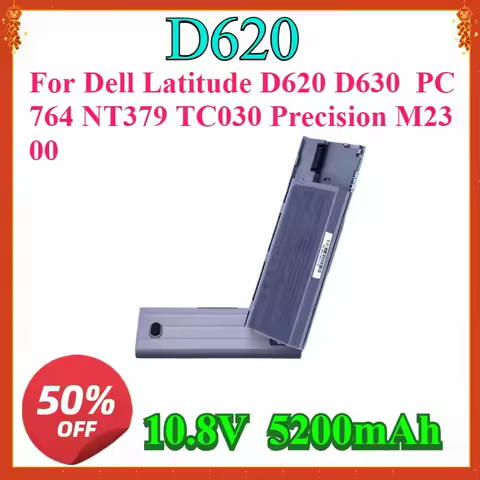 New High-quality 10.8V New Laptop Battery for Dell Latitude D620 D630 PC764 NT379 TC030 Precision M2