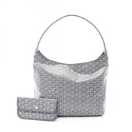 【二手】 GOYARD Boheme Hobo包，灰色，PVC塗層帆布，皮革，女士單肩包，BOHEMEPMLTY51CL51P