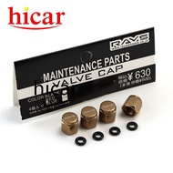 4pcs RAYS Goldcopper color  Car modification Wheel  Aluminum Tire Valve Stem Caps motorcycle