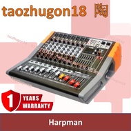 Harpman BUMBLE-B/82 8 Channels 550W X 2 Professional Power Mixer Amplifier Bluetooth USB 550 Watt AD