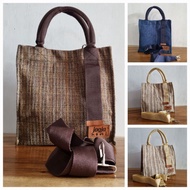 Women's Bag/ Women's Burlap Bag/ Women's Burlap Bag/ bottol Bag/ Synthetic Burlap Bag/ jogja Bag/ ma