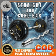 HB4ft/5ft Straight Barbell & Curl Barbell Ez Curl Bar Fitness Gym Equipment Home work out