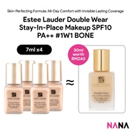 Estee Lauder Double Wear Stay-In-Place Makeup SPF10 PA++ #1W1 BONE Sample Pack (7ml x 4/2)