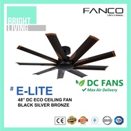 Fanco E-lite 48/52/60/72" Ceiling Fan with 20W RGB LED Light Kit