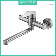 GOO Wall Mounted Sink Faucet Long Spouts Kitchen Mixers Tap Single Handle Basins Faucet