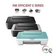 Canon PIXMA E470 (Black/Grey/Green) AIO All In One Wifi Printer Support Wifi/Pixma Cloud Link