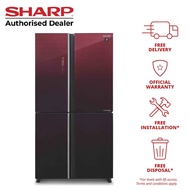 (Bulky) Sharp 567L 4 Door Inverter Refrigerator SJ-VX57PG-DM