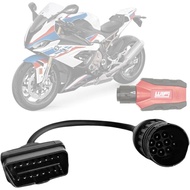 Kabel Penyesuai OBD2 untuk Motosikal BMW 10Pin GS-911 Male ke 16Pin Male Penyambung Diagnostik OBDii
