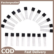 FCMY 20PCS 2N5088 TO-92 Inline Triodes Separated Semiconductors  FAC