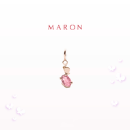 MARON - Happy Dream Oval Pendant with Pink Tourmaline ชุบ Rose Gold จี้พลอยทัวร์มาลีนสีชมพู นิยามความสุขดั่งฝันยามฟ้าหลังฝน
