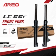 Yamaha LC135 55C / LC55C Front Fork Set – Heavy Duty Standard Suspension – Space Grey – Fork Depan M