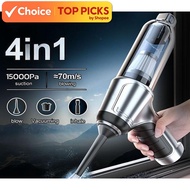4-in-1 Cordless Car Vacuum Cleaner - Rechargeable Mini Vacuum for Powerful Cleaning