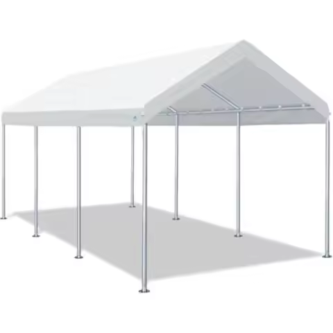 10x20 ft Heavy Duty Carport Potable Car Canopy Garage Party Tent Boat Shelter with Adjustable Height