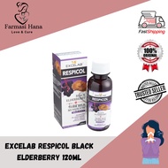 EXCELAB RESPICOL 120ML (ELDERBERRY + TIGER MILK MUSHROOM)
