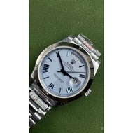 QF Counterweight Aperture Blue Plaid DD Weekly Calendar 2836 Movement