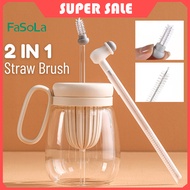 Fasola 2 In 1 Straw Brush Clean Extended Baby Bottle Cup Brush/Straw Brush Extendable Baby Bottle Cup Brush Clean