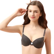 Pakaian wanita Young Hearts Young Curves Contrast Melange Demi Bra C03-10202