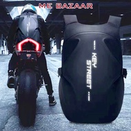 🎁 christmas gift | Motorcycle Helmet Backpack 40L Waterproof TPU | Luminous Reflective Cycling Commu