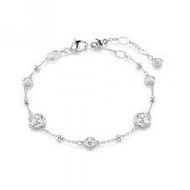 SWAROVSKI施華洛世奇圓形切割琥珀手鍊5696079