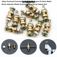 UAENAU 10pcs Pushrod Connectors, D1.8mm Metal Linkage Stoppers,  15mm Length Servo Connector Parts A