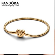 Pandora Gold Snake chain 14k gold-plated bracelet
