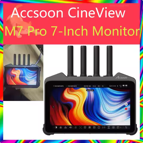 Accsoon CineView M7 Pro Monitor Wireless Video Receiver 7" Camera Field Monitor 1000nit Touch Screen
