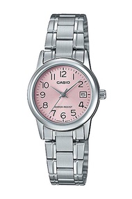 Casio Standard นาฬิกาข้อมือผู้หญิง สายสแตนเลส รุ่น LTP-V002D,LTP-V002D-4B(CMG) - สีเงิน