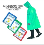 (1 LUSIN) Jas Hujan Plastik HDPE Dewasa EVA/MOUSON/SWEET Jas Hujan Tebal/Mantel Hujan Plastik