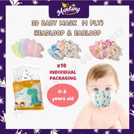 【0-3 YRS OLD】 DUCKBILL BABY MASK KIDS MASK DISPOSABLE MASK KIDS MASK 4 PLY