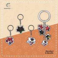 GANTUNGAN Keychain Acrylic Keychain/ ROBLOX FORSAKEN STAR Keychain (C00LKIDD, 1X1X1 BETRAYED, GASHAR