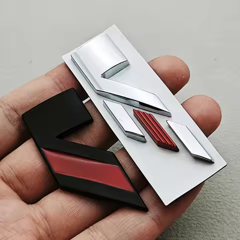 1PC 3D Metal Car Sticker Logo V Rear Trunk Badge Fender Side Emblem Decals For Cadillac ATS CTS CT4 