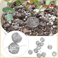 ROWANSG 10pcs Bonsai Baskets, Stainless Steel Small Plant Gardening Fertilization Baskets, Durable A