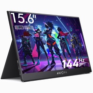 ARZOPA 15.6 144Hz 1080P FHD Portable Gaming Monitor HDR หน้าจอที่สองภายนอกสำหรับสวิตช์X PS5แล็ปท็อปP