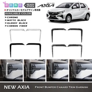 Awesome2u Perodua New Axia 2023-2024 Car Front Bumper Canard Trim Garnish Accessories