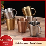 Stainless Steel Cup Steel Cup Double Layer Cup Stainless Steel Stainless Steel Water Cup 300ml Stain