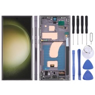 สำหรับ Samsung Galaxy S23อัลตร้า SM-S918B 6.72จอแอลซีดีที่มีการตอบสนองสูงหน้าจอดิจิตอลประกอบครบชุดพร