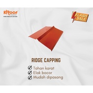 G28 0.35MM 8' X 18'' KROOF 762 RIDGE CAPPING CQ MERIT 4FEET X 2 PCS (READY STOCK)