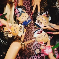 Japan July Chiikawa X 9090 Joint Black Leather Uniform Saki Pendant